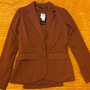 Burnt orange blazer & pantsuit set